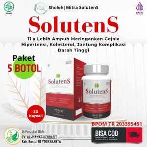 Solutens Obat Herbal Mengatasi Tekanan Darah Tinggi Kolesterol Jantung Dan Hipertensi