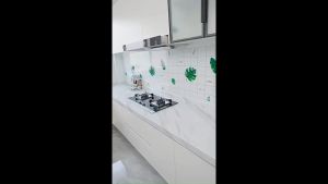 Stiker dapur marmer putih 60 cm x 3 meter
