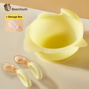 Beeshum | Learning Spoon for Kids 1+ PPSU Curved Fork & Spoon