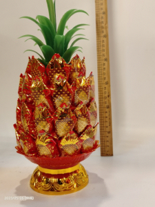Ingot Worship New Arrival Listing Wanglai Pineapple Color Candy Tower Chaoshan Minnan Baitian Gong Sugar Tower Fairy Plastic
