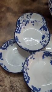 BỘ 10 ĐĨA ĐỰNG NƯỚC CHẤM – HỌA TIẾT CÁ CHÉP HOA SEN