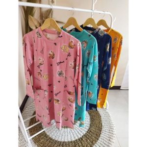TUNIK WANITA BABYTERRY IMPORT KARAKTER /LONG TUNIK WANITA AKSEN BUSUI FRIENDLY