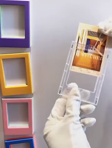 DIY Magnetic กรอบรูป ประกอบบล็อคตัวต่อขนาด 3 นิ้ว กรอบรูปตั้งโต๊ะ แม่เหล็กติดตู้เย็นในตัว สามารถใส่รูปถ่ายได้ กรอบรูปรวม