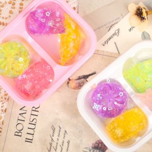 TAIYO Taba Squishy Pinch Crystal Bento Squeeze Food Pencet Lucu Kenyal Imut Squisi Stress Relief Mainan