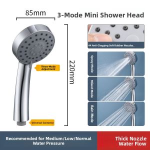 Classic Plastic Shower Head for Hot Water Heater Universal Single Sprinkler Bathing Shower Head Household Cleaning Tool