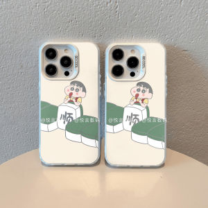 Cartoon Crayon Small New Frosted Phone Case for Iphone15promax New Arrival Apple 16pro Fortune Smooth Water Protective Cover 7/8P Couple Xiaomi 13/14 Cute Redmi K70