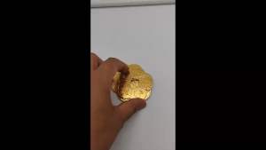 Đồng xu hoa mai Tâm Phúc bằng đồng thau vàng chóe mang bên mình bình an hạnh phúc size to 5.5cm