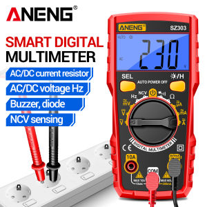 ANENG | ANENG SZ303 Smart Digital Multimeter 1999 Count AC/DC Voltage Current Electrical Data Retention High Precision Professional Tool