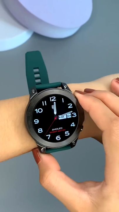 DM50 Bluetooth Call Smart Watch 1.43 Always On AMOLED IPS Display NFC ...