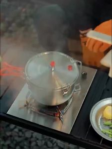 YTYIN | Multi Functional Outdoor Micro Pressure Cooker Stainless Steel Safe Explosion Proof Portable Steaming Pot Camping Cookware