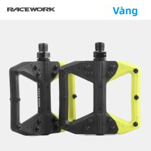 Bàn Đạp Xe Đạp RACEWORK MTB Bàn Đạp Xe Đạp Bằng Nylon Có Đế Rộng Chống Trượt Với Vòng Bi Để Đạp Xe Địa Hình