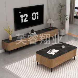 Solid Wood Tv Console Cabinet Tv Console Cabinet High Tv Console Cabinet With Storage Internet Celebrity Floor Type 电视柜