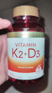 Carlyle High Dosage Immune Boost Vitamin D3 10000 IU + K2 200 mcg Softgels - 300ct