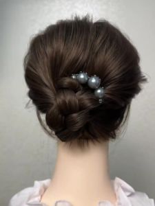 Bàn Chải Tóc Ngọc Trai 4 Răng Mới 2025 Bàn Chải Tóc Cố Định Đầu Phụ Kiện Tóc Phụ Kiện Tóc Sau Đầu