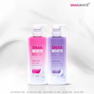 NAMU LIFE SNAILWHITE นามุ ไลฟ์ สเนลไวท์ BODY WASH SMOOTH & YOUTHFUL 500 ML