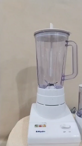 Blender Miyako BL 102 PL 3in1 1 Liter Plastik Food Grade Hemat Listrik 250W Dry Mill Wet Mill Mata Pisau Stainless Steel Anti Karat Motor Safety Blender Bumbu Jus Buah Original