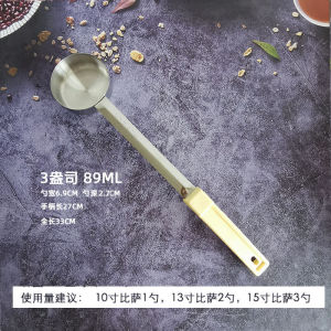 Long Handle 304 Stainless Steel Measuring Spoon for Baking Hot Oil Melt Pot Kitchen Cooking Utensil 60/80/100/150/120/180/240ml