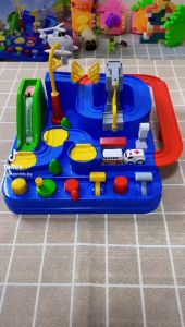 Adventure Car Race Rail Track Toy City Rescue Educational Puzzle Playsets Kids Boy Mainan Kereta Pengembaraan [4 Cars]