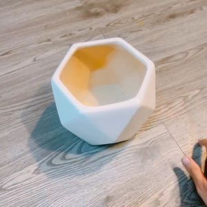 Chậu Sứ Trồng Cây Cảnh mini Cây hoa kiểng Cây Bonsai Cây sứ thái Hình Đa Giác Lớn