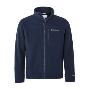 Columbia Mens Thickened Fleece Jacket Windproof Outdoor Clothing Winter Warm Outerwear Silver Dot PM4518 Regular Length