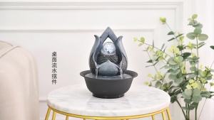 HandMade Home Decorative Desktop Fountains Indoor Water Fountain Creative Craft Home Decor&Figurines FengShui Waterfall Fountain