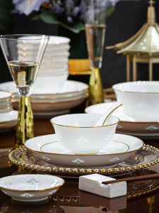 Fine Porcelain Exquisite Underglaze Colored Tableware Set