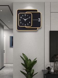 นาฬิกาตั้งโต๊ะแบบติดผนังที่เงียบสงบและเรียบง่าย ดีไซน์โมเดิร์น หรูหรา สร้างสรรค์ ที่เป็นที่นิยมในโซเชียลมีเดีย สำหรับห้องนั่งเล่น ตกแต่งบ้าน