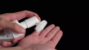 150ml 100ml Foam Wash Bottles Mousse Foaming Bottle with Brush Pump Press Silicone Face Cleansing Brush Foam Wash Pump Bottles