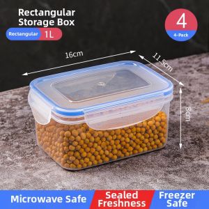 MRUN | Rectangle Microwave-safe Sealable Fresh Box Made of Plastic