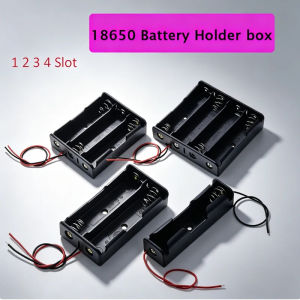 1/2Pcs 1X 2X 3X 4X 18650 Battery Holder Storage Box Case DIY 1 2 3 4 Slot With Wire Lead For 18650 3.7V Battery