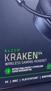 Razer Kraken V4 Wireless Gaming Headset with Chroma RGB – For PC Mac PS5 Nintendo Switch Steam Deck