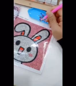 30 x 30 cm 5D Diamond Painting Set Karakter Sanrio DIY Kids Art and Craft Lukisan Kristal Aktivitas Prakarya Mainan Anak Full Drill Mosaic Rhinestones