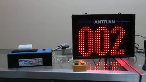 Mesin Antrian Wireless dengan panggilan suara manusia dan display LED