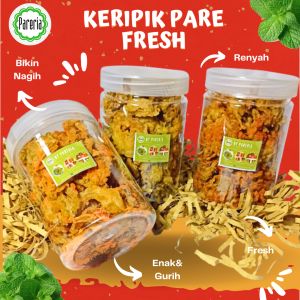 [CEMILAN LEBARAN] Keripik pare Kemasan toples tidak pahit - super best seller