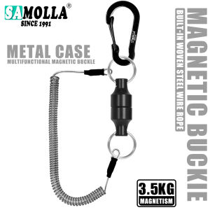 Magnetic fishing anti-loss rope carp fishing tools accessories Outdoor fishing goods quick-release strongagnetic portable buckle