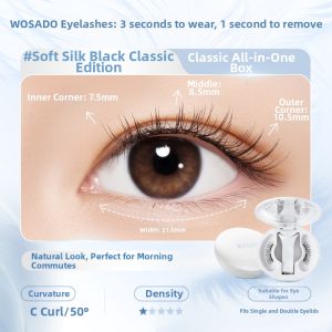 WOSADO | No Glue Easy Application Magnetic Natural Looking False Eyelashes