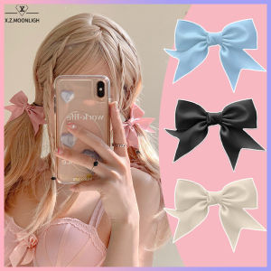 【 X.z. MOONLIGH】2ชิ้นแฟชั่นโบว์กิ๊ฟติดผมผู้หญิงหญิงสาวกิ๊ฟติดผมซาตินแฟชั่นผู้หญิงกิ๊ฟติดผมน่ารักใหม่กิ๊บตกแต่งผมกิ๊ฟติดผม