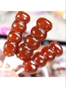 Fresh Fruit Made Hawthorn Lollipops No Additives