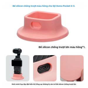 feichao | Giá Đỡ Gimbal Silicon Dính Chắc Chắn Đế Lớn Dành Cho Camera DJI Pocket 3/4 Với Bảo Vệ Toàn Diện Ống Kính Vỏ Cứng Hỗ Trợ Để Bàn