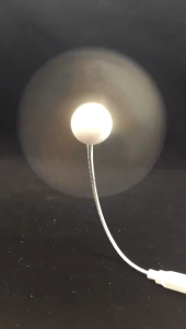 Quạt mini USB tích hợp đèn LED hình icon độc lạ