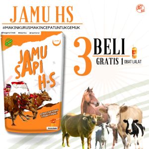 Jamu Ternak HS Menambah makan dan minum hewan sapi kuda kambing domba kerbau