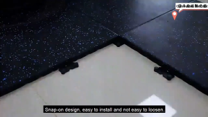 [E0 Grade]Shock Absorbing Mat Rubber Gym Fitness Floor Pad 50*50*2.5cm Waterproof Rubber Mat Dumbbell Barbell Splicing Floor Tiles Rubber tile gym workout bounce rubber mating
