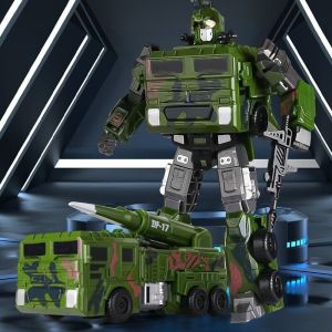 Transformable Military Robot Engineering Toy 6-year-old Camouflage