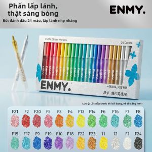 ENMI | Bút Dạ Quang cho Học Sinh & Trẻ Em 24 Màu