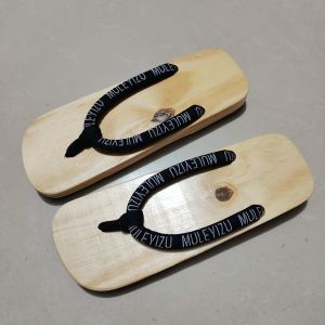 Dép Gỗ Phong Cách Nhật Bản Mới Dép Đi Trong Nhà Mùa Hè Thoáng Khí Dép EVA Đế Phẳng Họa Tiết Đơn Giản Cho Nam Và Nữ