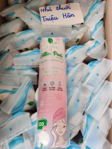 bông tẩy trang 120 miếng 100% bông thiên nhiên hàng Việt Nam chất lượng cao