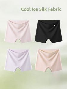Miiow | Ice Silk Seamless Underwear For Women Summer Anti Light Flat Angle Pants Short Skirt Safety Pants Inner Wear Cat Person Brand