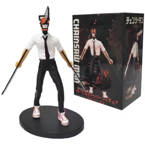 Bandai | New 18cm Chainsaw Man Anime Figure Power Denji Action Figure PVC Chainsaw Man Figurine PVC Adult Assemblable Model Doll Toys