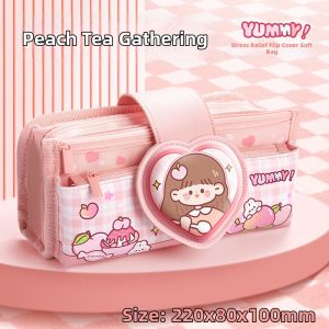 ZHANGQIN | Large Capacity Cute & Relieve Pressure Girls Stationery Pouch