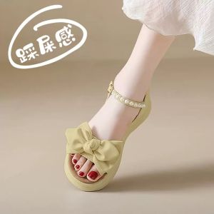 Comfortable Casual Womens Sandals Rome Style Flat Heel Low Cut Slip-On Shoes for Office And Daily Wear Summer Fashion Footwear